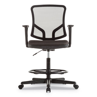 Alera® Everyday Task Stool, 29.5" Seat Height, Supports up to 275 lbs, Black Seat/Black Back, Black Base (ALETE4617)