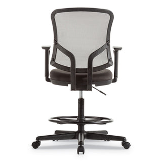 Alera® Everyday Task Stool, 29.5" Seat Height, Supports up to 275 lbs, Black Seat/Black Back, Black Base (ALETE4617)