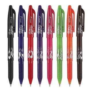 Pilot® FriXion Ball Erasable Stick Gel Pen, Fine 0.7mm, Assorted Ink/Barrel, 8/Pack (PIL31569)