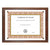 NuDell™ Award-A-Plaque Document Holder, Acrylic/Plastic, 10-1/2 x 13, Walnut (NUD18811M)