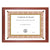 NuDell™ Award-A-Plaque Document Holder, Acrylic/Plastic, 10-1/2 x 13, Mahogany (NUD18813M)