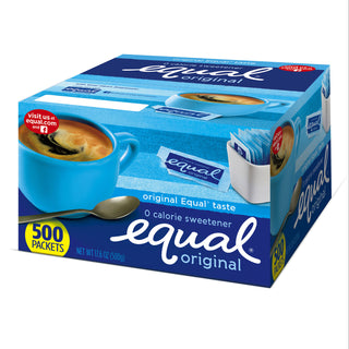 Equal® Zero Calorie Sweetener, 0.035 oz Packets, 500/Box (EQL20008699) (MJKNUT810940)