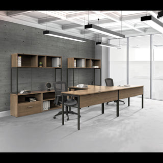 Linea Italia® Urban Desk Workstation, 59w x 23.75d x 29.5h, Ash (LITUR601ASH)