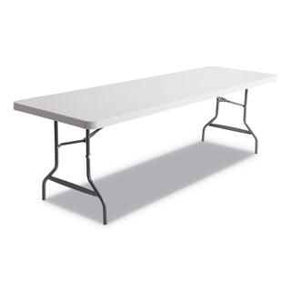Alera® Resin Folding Tables, 96&quot; x 30&quot;, 29H, Gray (ALE65601)