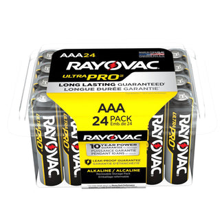 Rayovac® Ultra Pro Alkaline AAA Batteries, 24/Pack (RAY-ALAAA-24)