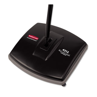 Rubbermaid® Commercial Floor and Carpet Sweeper, 44" Handle, Black/Gray (RCP4212-88BLA)