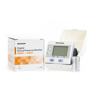 McKesson Brand Home Automatic Digital Blood Pressure Monitor One Size Fits Most Cuff Nylon Cuff Desk Model (854387_EA)