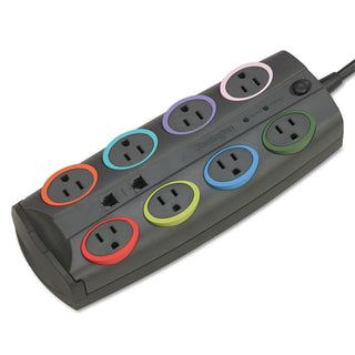 Kensington® 8-Outlet Adapter Model Surge Protector, Black, 8ft Cord, 3090 Joules (KMW62691)