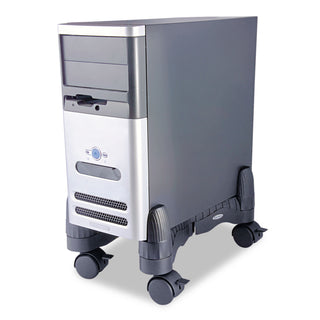 Kantek Mobile CPU Stand, 4.5w x 16d x 7h, Black (KTKCS200B)