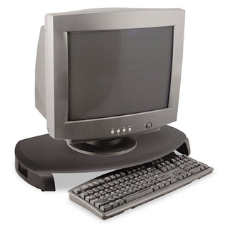 Kantek CRT/LCD Stand with Keyboard Storage, 23 x 13 1/4 x 3, Black (KTKMS280B)