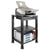 Kantek Mobile Printer Stand, Three-Shelf, 17w x 13.25d x 24.5h, Black (KTKPS540)