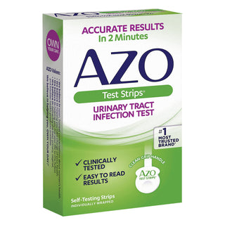 AZO Test Strips® Urinalysis Test Kit Urinary Tract Infection Detection 3 Tests CLIA Waived (1065927_BX)