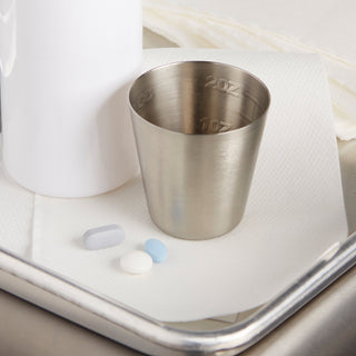 McKesson Argent™ Medicine Cup 2 oz. Silver Stainless Steel Reusable NonSterile (970121_EA)
