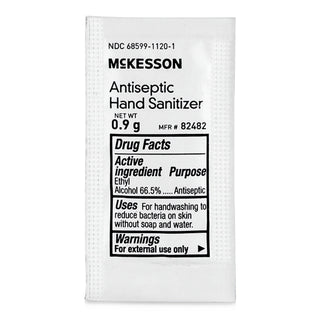 McKesson Hand Sanitizer with Aloe 0.9 Gram Ethyl Alcohol Gel Individual Packet (1111746_CS)