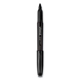 Universal® Pen-Style Permanent Marker, Fine Bullet Tip, Black, Dozen (UNV07071)
