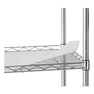 Alera® 3-Shelf Wire Cart with Liners, 24w x 16d x 39h, Silver, 500-lb Capacity (ALESW322416SR)