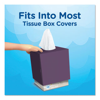 Puffs Ultra Soft Facial Tissue, White, 4 Cube Pack, 56 Sheets Per Cube, 224 Sheets Total (PGC35295PK)