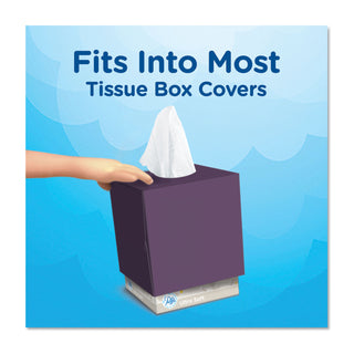 Puffs Ultra Soft Facial Tissue, White, 4 Cube Pack, 56 Sheets Per Cube, 6/Case, 1344 Sheets Total (PGC35295)
