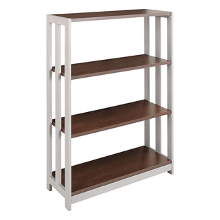 Linea Italia® Trento Line Bookcase, Three-Shelf, 31 1/2w x 11 5/8d x 43 1/4h, Mocha (LITTR735MOC)