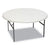 Iceberg IndestrucTables Too 1200 Series Resin Folding Table, 60 dia x 29h, Platinum (ICE65263)