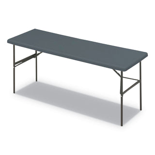 Iceberg IndestrucTables Too 1200 Series Folding Table, 72w x 24d x 29h, Charcoal (ICE65387)