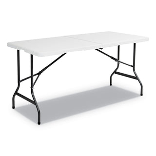 Iceberg IndestrucTables Too 1200 Series Bi-Fold Table, 60w x 30d x 29h, Platinum (ICE65453)