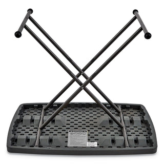 Iceberg IndestrucTables Too 1200 Series Resin Personal Folding Table, 30 x 20, Charcoal (ICE65491)