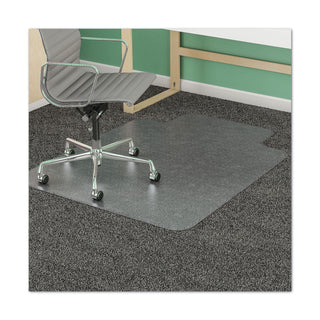 deflecto® SuperMat Frequent Use Chair Mat for Medium Pile Carpet, 45 x 53, Wide Lipped, Clear (DEFCM14233)