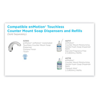 Georgia Pacific® Professional Counter Mount Soap Dispenser Refills, Dye and Fragrance Free, 1,800 mL/Bottle, 2 Bottles/Case (42717)