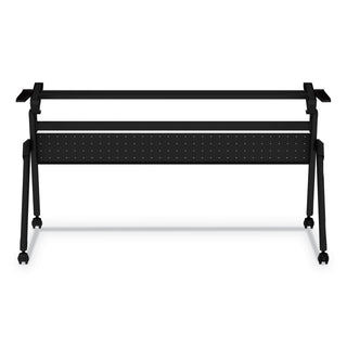 Alera® Flip and Nest Table Base, 55 7/8w x 23 5/8d x 28 1/2h, Black (ALEVA7276BK)