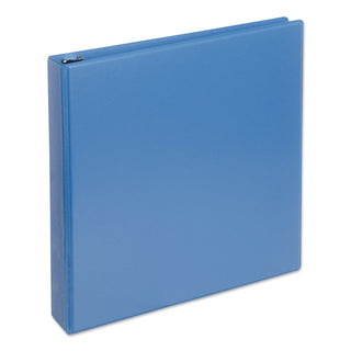 Universal® Slant D-Ring View Binder, 3 Rings, 1.5" Capacity, 11 x 8.5, Light Blue (UNV20723)
