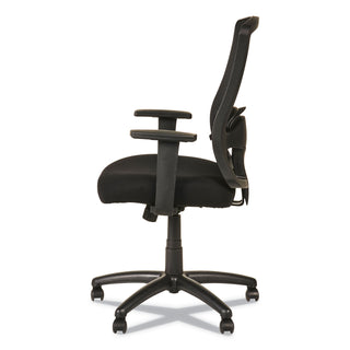 Alera® Etros Series High-Back Swivel/Tilt Chair, Supports up to 275 lbs, Black Seat/Black Back, Black Base (ALEET4117B)