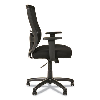 Alera® Etros Series High-Back Swivel/Tilt Chair, Supports up to 275 lbs, Black Seat/Black Back, Black Base (ALEET4117B)