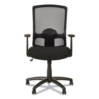 Alera® Etros Series High-Back Swivel/Tilt Chair, Supports up to 275 lbs, Black Seat/Black Back, Black Base (ALEET4117B)