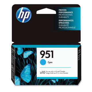 HP 951, (CN050AN) Cyan Original Ink Cartridge (HEWCN050AN)