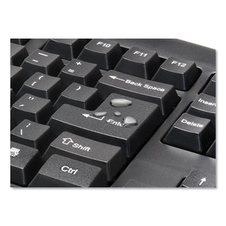 Kensington® Keyboard for Life Wireless Desktop Set, 2.4 GHz Frequency/30 ft Wireless Range, Black (KMW75231)