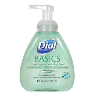 Dial® Professional Basics Foaming Hand Soap, Original, Honeysuckle, 15.2 oz Pump Bottle, 4/Carton (DIA98609)