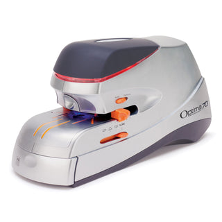 Swingline® Optima 60 Electric Stapler, 60-Sheet Capacity, Silver/Black/Orange (SWI48210)