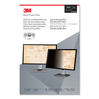 3M™ Frameless Blackout Privacy Filter for 24" Widescreen Monitor, 16:9 Aspect Ratio (MMMPF240W9B)