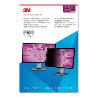 3M™ High Clarity Privacy Filter for 21.5" Widescreen Monitor, 16:9 Aspect Ratio (MMMHC215W9B)