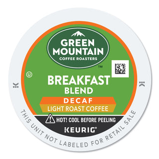 Green Mountain Coffee® Breakfast Blend Decaf Coffee K-Cups, 96/Carton (GMT7522CT)