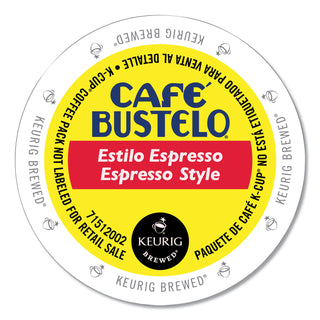 Cafe Bustelo® Espresso Style K-Cups, 24/Box (GMT6106)