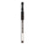 Universal® Comfort Grip Gel Pen, Stick, Fine 0.5 mm, Black Ink, Clear Barrel, Dozen (UNV39514)