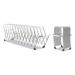 LEE Flexifile Expandable Collator to Organizer, 12 Sections, Letter to Legal Size Files, 6" x 6.75" x 10.5", Silver (LEE14112)