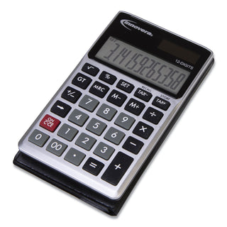 Innovera® 15922 Pocket Calculator, Dual Power, 12-Digit LCD Display (IVR15922)