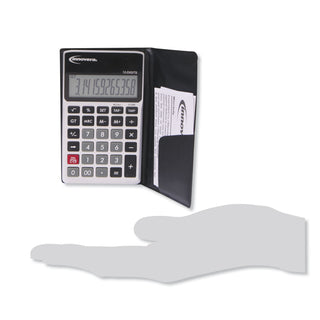 Innovera® 15922 Pocket Calculator, Dual Power, 12-Digit LCD Display (IVR15922)