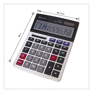 Innovera® 15975 Large Display Calculator, Dual Power, 12-Digit LCD Display (IVR15975)