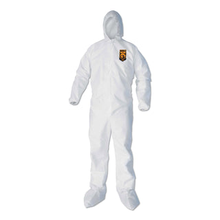 KleenGuard™ A40 Elastic-Cuff, Ankle, Hood and Boot Coveralls, 2X-Large, White, 25/Carton (KCC44335)