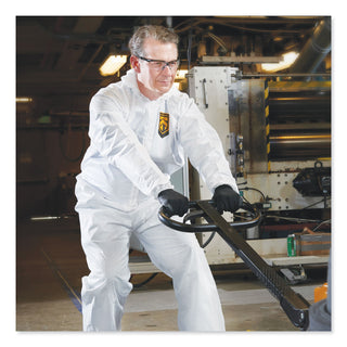 KleenGuard™ A40 Elastic-Cuff and Ankles Hooded Coveralls, X-Large, White, 25/Carton (KCC44324)