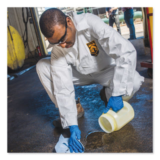 KleenGuard™ A40 Elastic-Cuff and Ankles Coveralls, White, 2X-Large, 25/Carton (KCC44315)